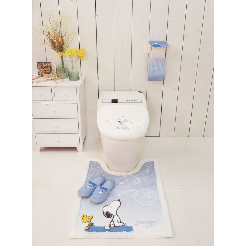 センコー PEANUTS 星空スヌーピーペーパーホルダーカバー ブルーグレー