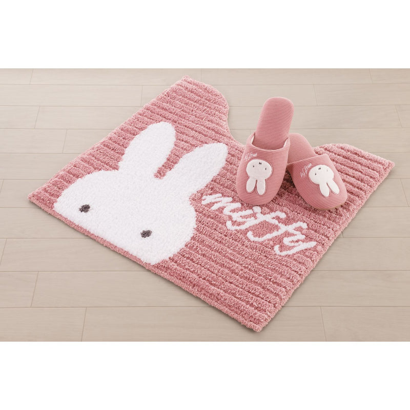 センコー Dick Bruna プリーマミッフィートイレマット大判80×60 グレー