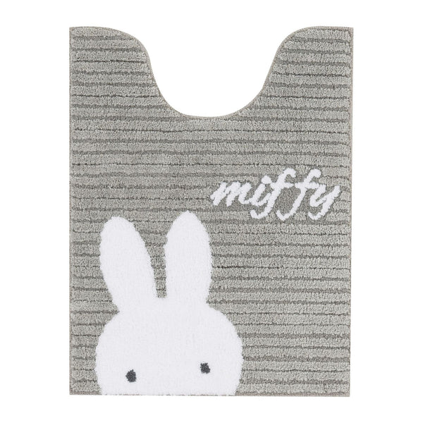 センコー Dick Bruna プリーマミッフィートイレマット大判80×60 グレー
