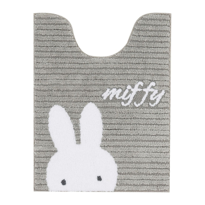センコー Dick Bruna プリーマミッフィートイレマット大判80×60 グレー