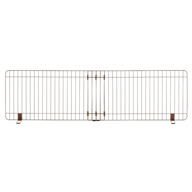 伸縮スタンド簡易ペットゲート 120-180 ブラウン メーカー直送▼返品・キャンセル不可【他商品との同時購入不可】