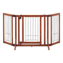 ペット用 木製おくだけドア付ゲート S ブラウン メーカー直送▼返品・キャンセル不可【他商品との同時購入不可】