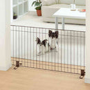 スタンド簡易ペットゲート 120 ブラウン メーカー直送▼返品・キャンセル不可【他商品との同時購入不可】