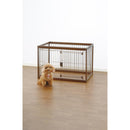 木製ペットサークル 90-60 ダークブラウン メーカー直送▼返品・キャンセル不可【他商品との同時購入不可】