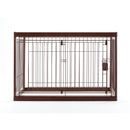 木製ペットサークル 90-60 ダークブラウン メーカー直送▼返品・キャンセル不可【他商品との同時購入不可】