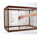 木製ペットサークル 90-60 ダークブラウン メーカー直送▼返品・キャンセル不可【他商品との同時購入不可】