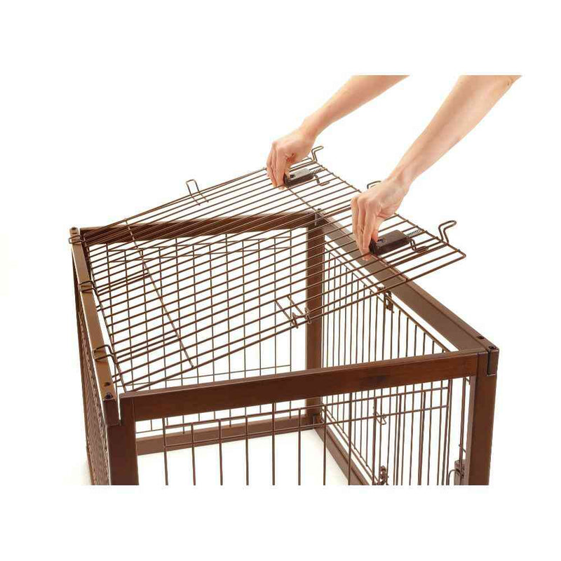 木製ペットサークル 90-60 屋根面 メーカー直送▼返品・キャンセル不可【他商品との同時購入不可】