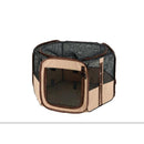 たためるペットサークル 75-75 ブラウン メーカー直送▼返品・キャンセル不可【他商品との同時購入不可】