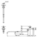 三栄 SANEI 伸縮自在水栓 JA14A-13 【直送品】 返品・キャンセル・他商品と同時購入は不可
