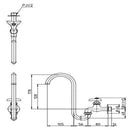 三栄 SANEI ツル首自在水栓 JA16J-13 【直送品】 返品・キャンセル・他商品と同時購入は不可