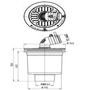 三栄 SANEI 洗濯機排水トラップ H5550C-50 【直送品】 返品・キャンセル・他商品と同時購入は不可