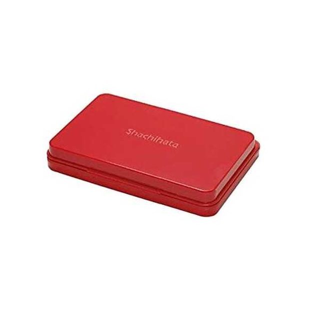 Shachihata stamp pad medium size red 1 piece