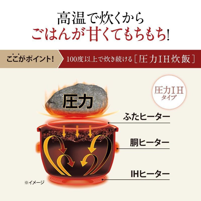 象印 圧力IH炊飯器 NW-YA18-BA 1升炊き メーカー直送 ▼返品・キャンセル不可【他商品との同時購入不可】