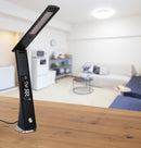 ゼピール 充電式LEDスタンドライト 時計・カレンダー・アラーム機能付き ブラック DJS-H2020-BK 1台