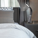 ゼピール LEDスタンドライト ワイヤレス充電機能付 ブラック DQL-H1021-BK 1台