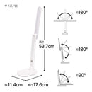 ゼピール LEDスタンドライト ZLT-10B-W 3段階調光 ホワイト 1台