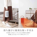 自動首振りコンパクトセラミックヒーター ゼピール 切り忘れ防止機能 ホワイト ZCS-06B 1台