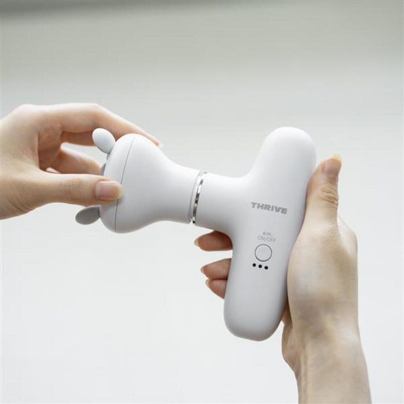 THRIVE スリースタイルガン BM-01（WH） 全身セルフケア ホワイト 1台