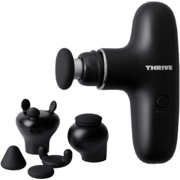 THRIVE スリースタイルガン BM-01（BK） 全身セルフケア ブラック 1台