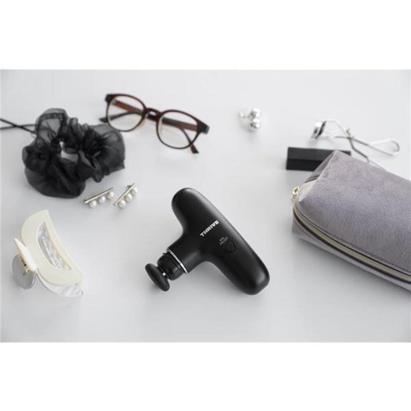 THRIVE スリースタイルガン BM-01（BK） 全身セルフケア ブラック 1台