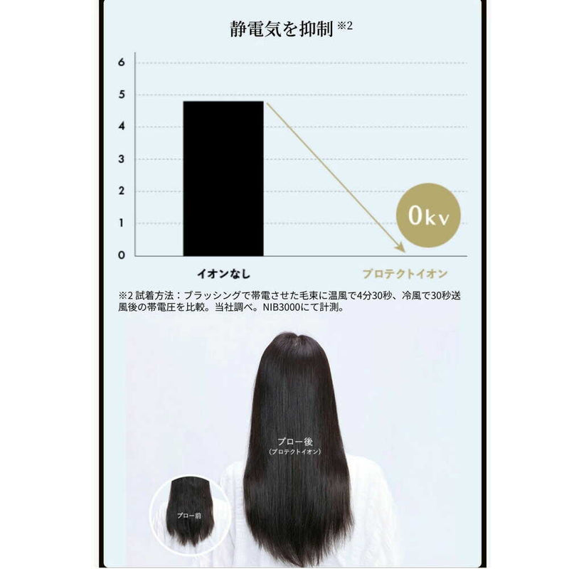 テスコム Nobby ノビー プロテクトヘアー イオンドライヤー ND540A ホワイト 1台