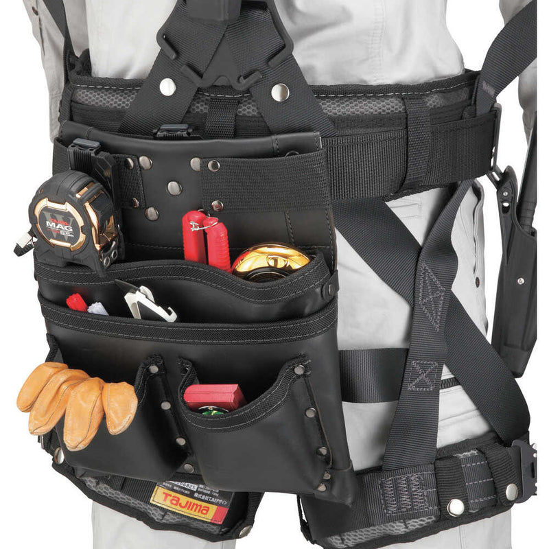 SFKBKKG3L タジマ 着脱式腰袋K 釘袋3段大 メーカー直送 ▼返品・キャンセル不可【他商品との同時購入不可】