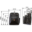 SFKBN3L2H タジマ 着脱式腰袋 3段大 ツインフック メーカー直送 ▼返品・キャンセル不可【他商品との同時購入不可】