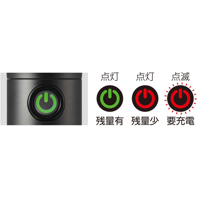 タジマ セフハンドライトヒーターツキ500lmジュウデンチセット メーカー直送 ▼返品・キャンセル不可【他商品との同時購入不可】