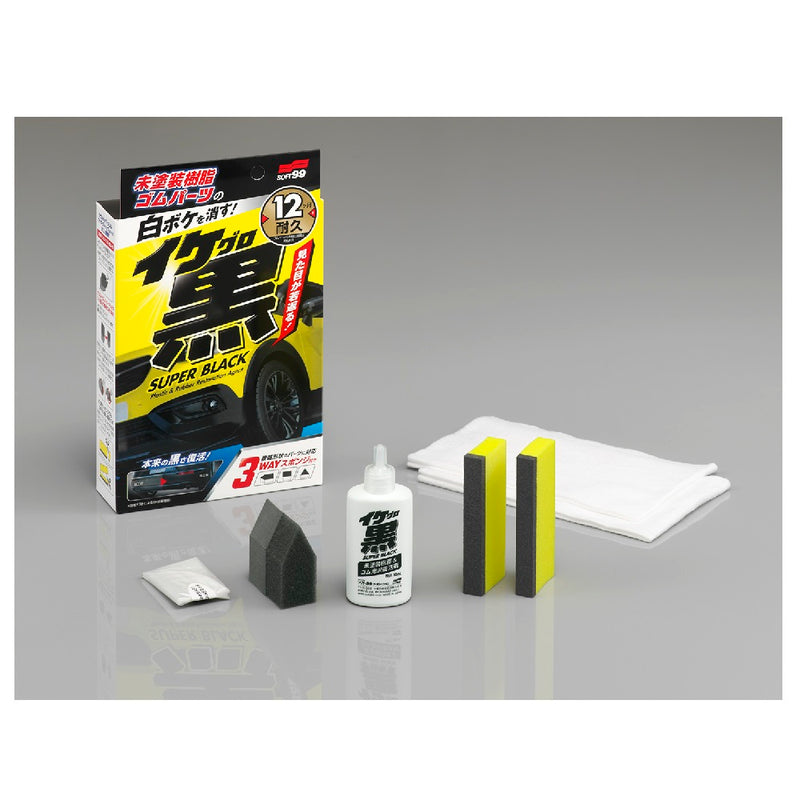 EP Bst TA.effects　艶消し黒 ソフト99 イケ黒 未塗装樹脂&ゴム光沢復活剤 03136 30mL