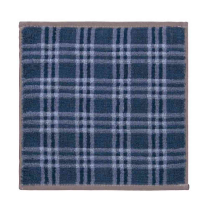 日繊商工 メンズタオルチーフ グリード ネイビーブルー 1枚