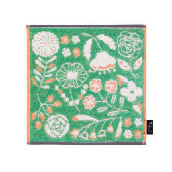 日繊商工 FUFU MONO FORM レンピ タオルチーフ グリーン 1枚