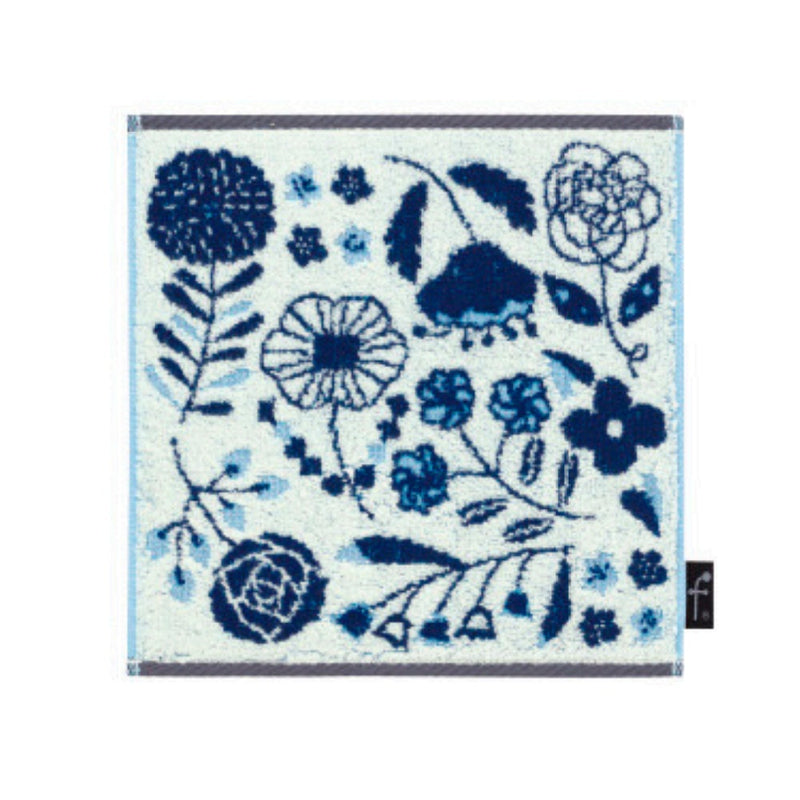 日繊商工 FUFU MONO FORM レンピ タオルチーフ ネイビーブルー 1枚