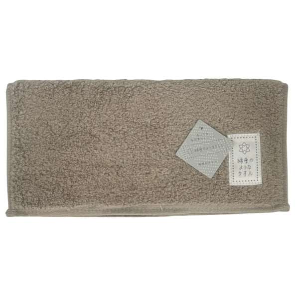 日繊商工 綿雪のようなタオル ベルベットカラー タオルチーフ ブラウン 1枚