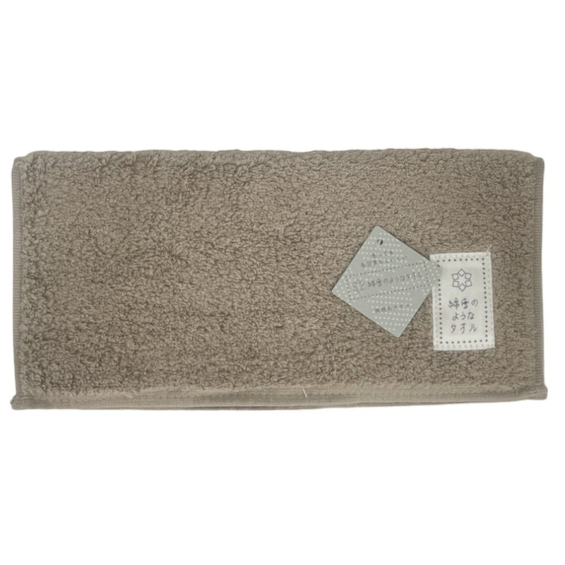 日繊商工 綿雪のようなタオル ベルベットカラー タオルチーフ ブラウン 1枚