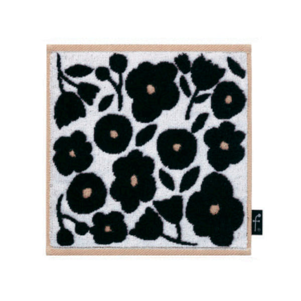 日繊商工 FUFU MONO FORM エメ タオルチーフ ブラック 1枚