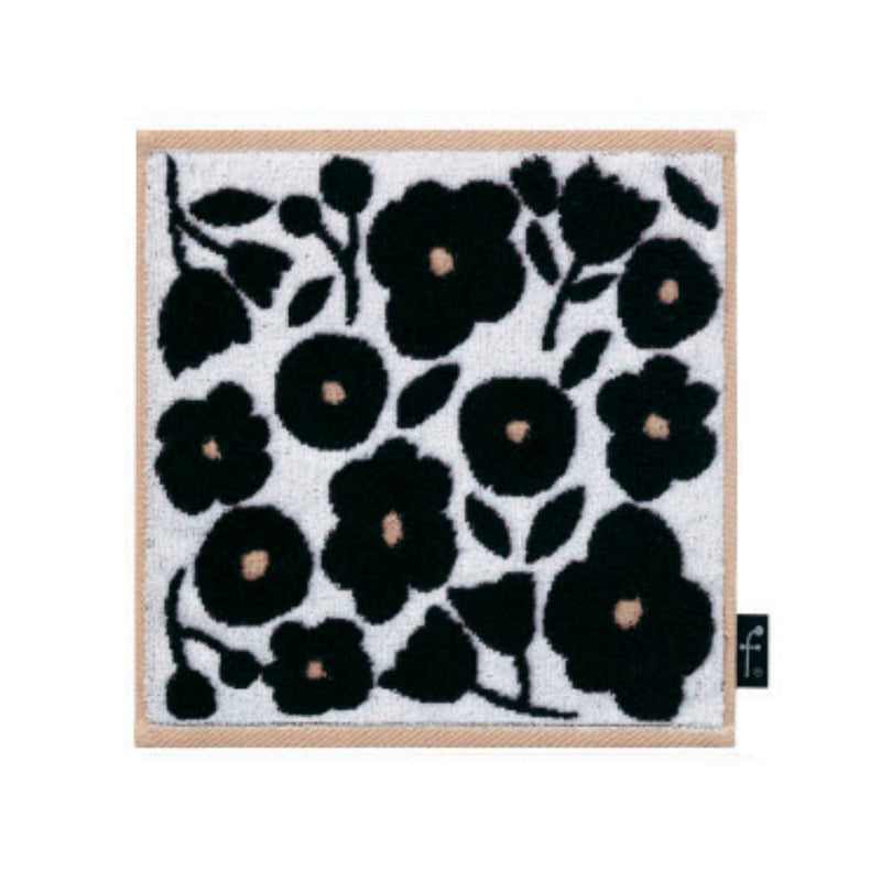 日繊商工 FUFU MONO FORM エメ タオルチーフ ブラック 1枚