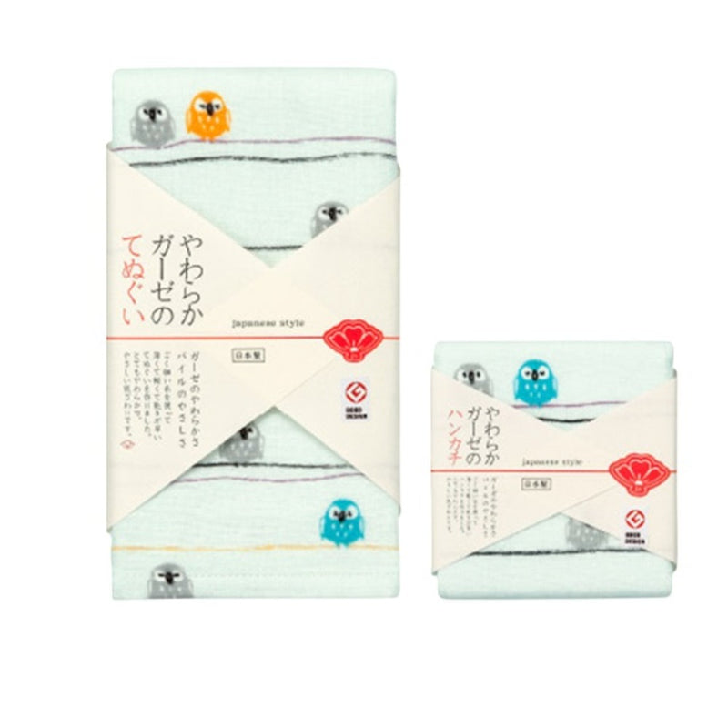 日繊商工 ジャパニーズスタイル 福ふくろう てぬぐい 1枚