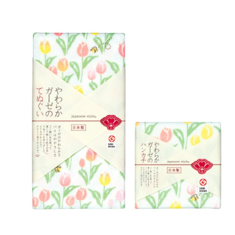 日繊商工 ジャパニーズスタイル チューリップ てぬぐい 1枚