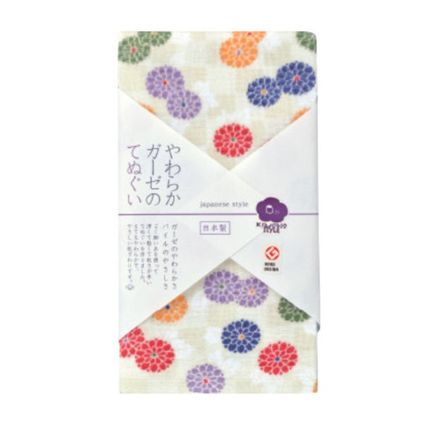 日繊商工 ジャパニーズスタイル 小紋菊 てぬぐい 1枚