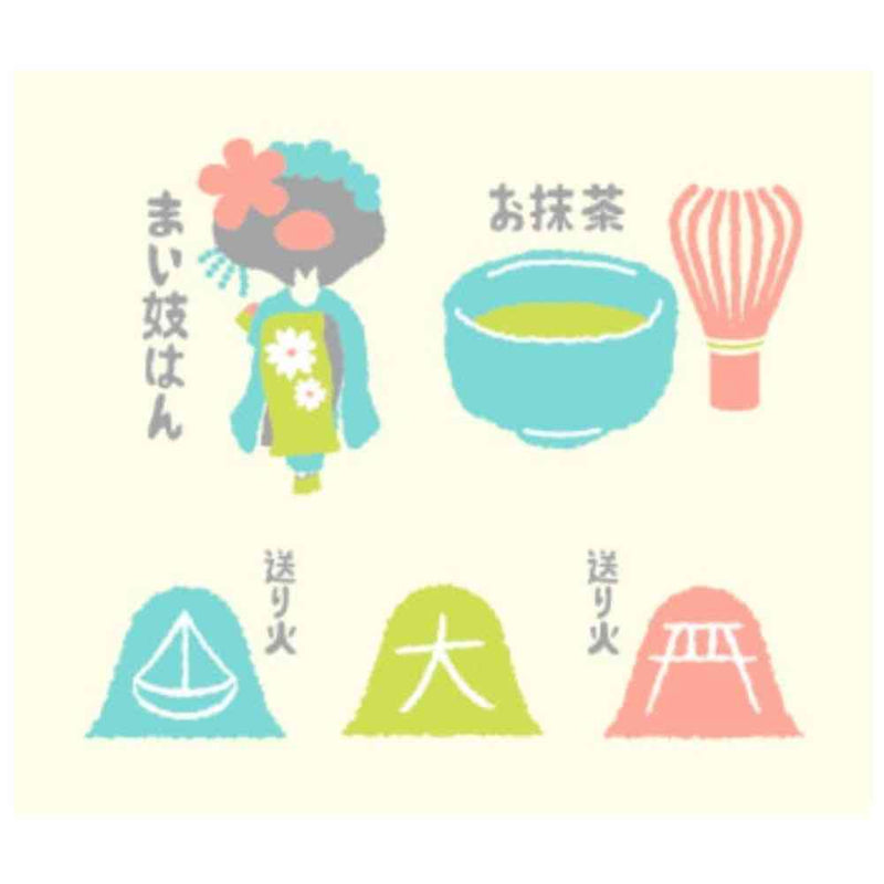 日繊商工 ジャパニーズスタイル ご当地つつうら てぬぐい 京都1 1枚