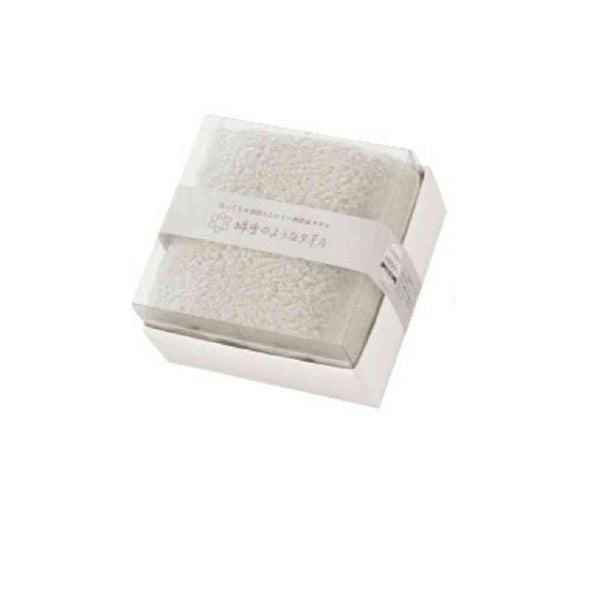 日繊商工 綿雪キューブ フェイスタオル ベージュ 1枚