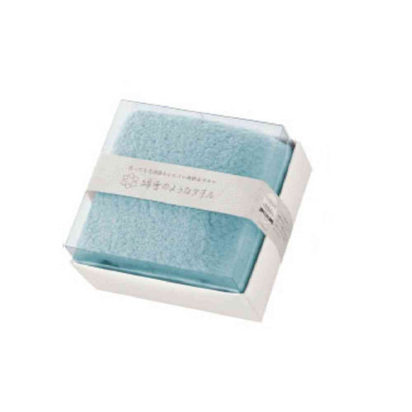 日繊商工 綿雪キューブ バスタオル ライトブルー 1枚