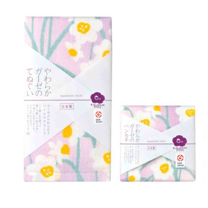 日繊商工 ジャパニーズスタイル 水仙 てぬぐい 1枚