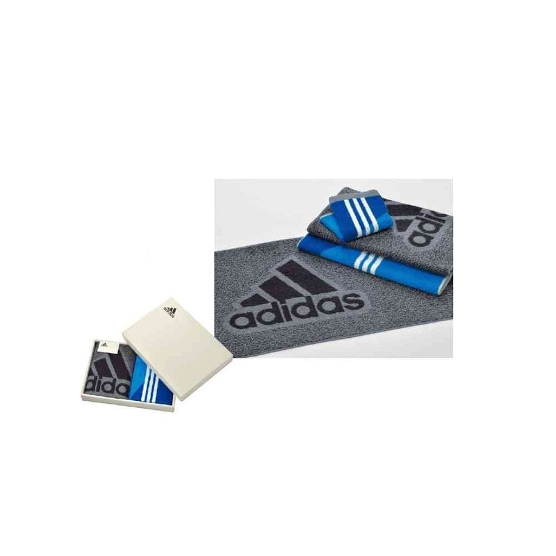 日繊商工 adidas コレクト スポーツタオル グレー 箱入り 1枚