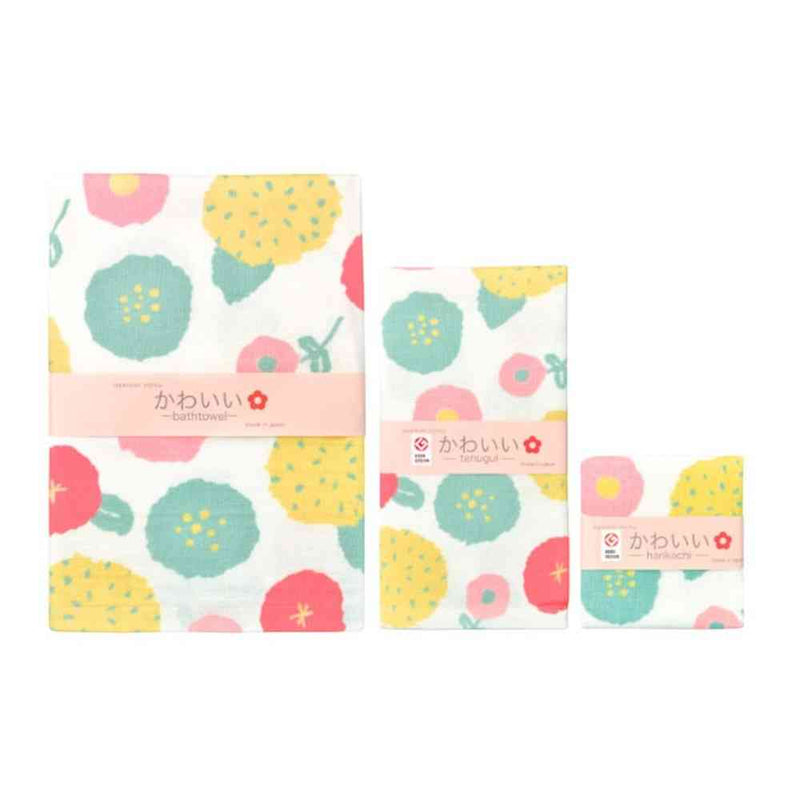 日繊商工 ジャパニーズスタイル フラワーダンス ハンカチ 1枚