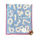 日繊商工 かずくま ワッペン フェイスタオル ブルー 1枚