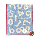 日繊商工 かずくま ワッペン ウォッシュタオル ブルー 1枚