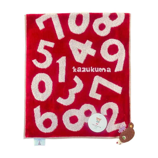 日繊商工 かずくま ワッペン タオルチーフ レッド 1枚
