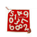 日繊商工 かずくま ワッペン ループ付ウォッシュタオル レッド 1枚