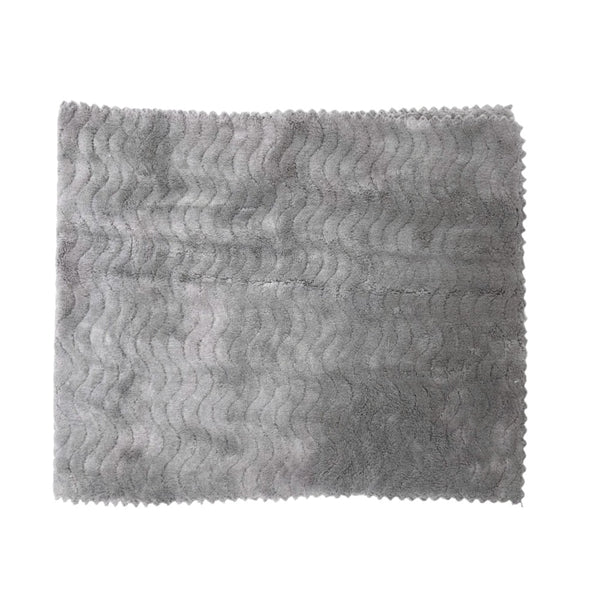 日繊商工 フワモコマルシェ 吸水美神 コンパクトタオル グレー 1枚